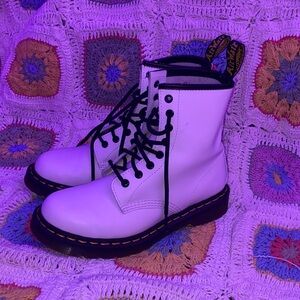 Dr. Martens White Air-Wair Boots - Women’s Size 7